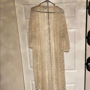 Lace kimono